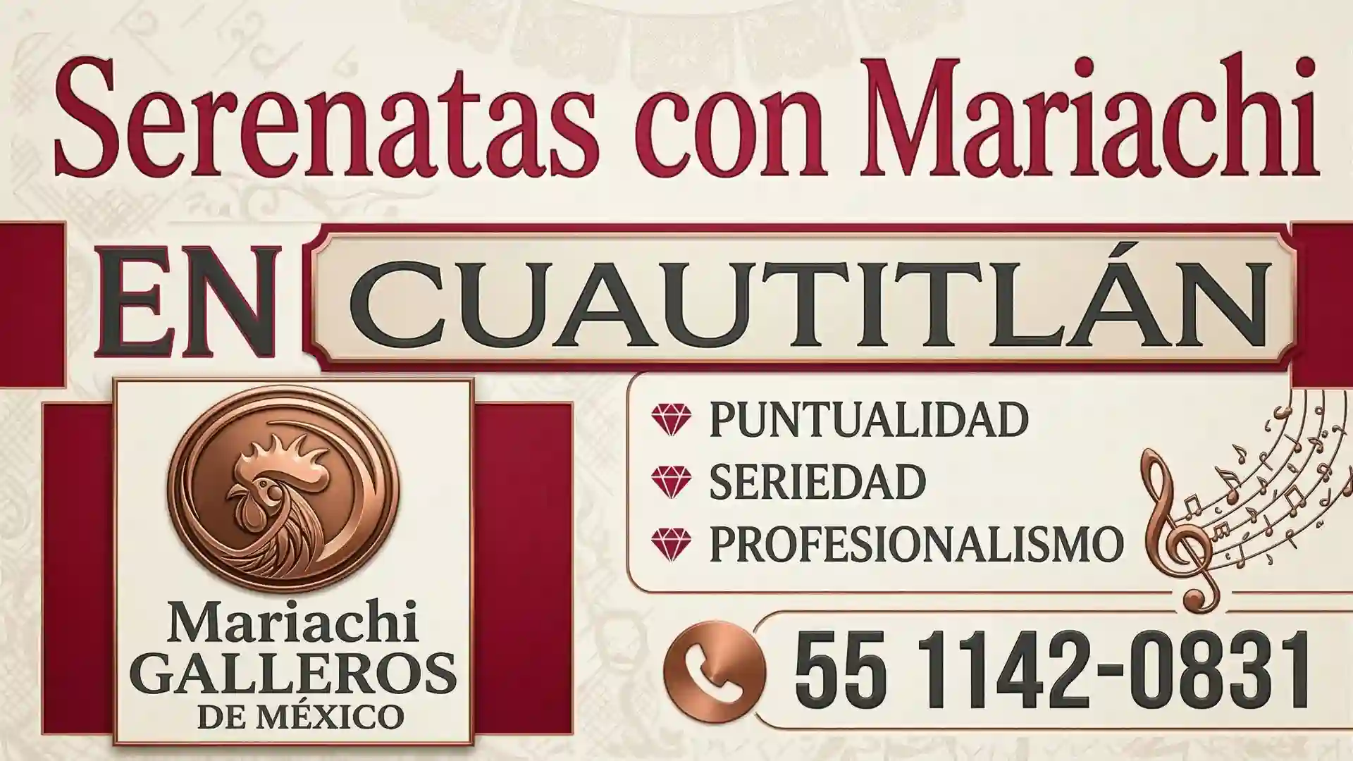 Mariachi para serenatas en Cuautitlán precios